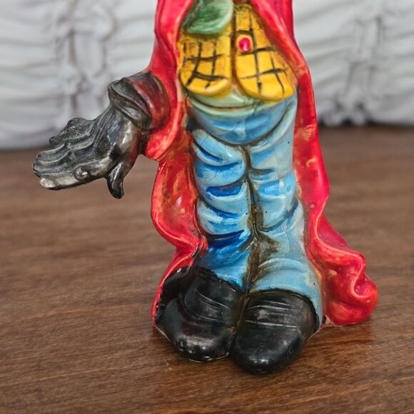 Vintage Italian Clown with Trumpet Resin Figurine - Picture 4 of 5